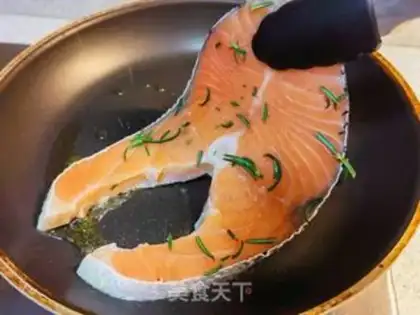 Make Rosemary salmon step 4