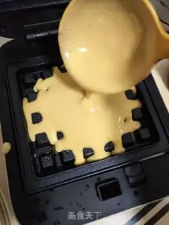 Make Corn pasta waffles step 5