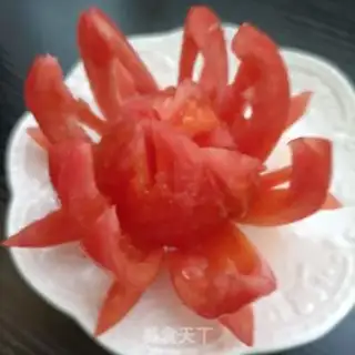 Make Lotus tomatoes step 4