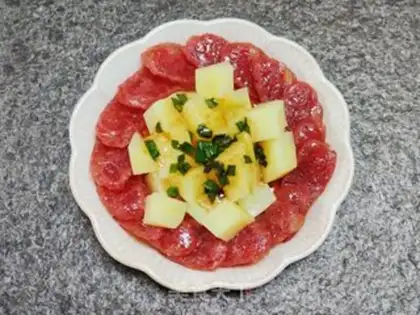 Make Potato salami step 7
