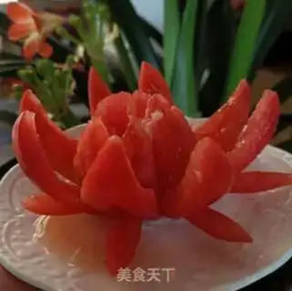 Make Lotus tomatoes step 8