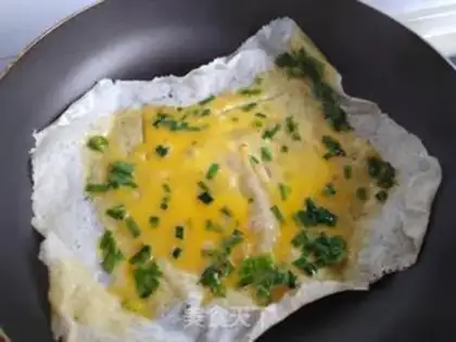 Make Egg and vegetable burrito step 5