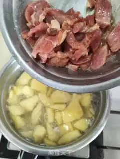 Make Horseshoe apple meatmeat step 4