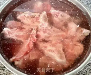 Make Pork chops and tofu step 1