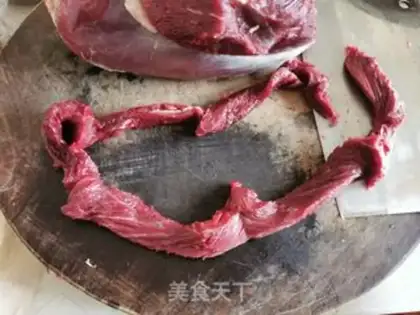 Make The wind blows the beef dry step 2