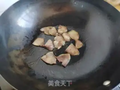 Make Sausage heart is fried step 3