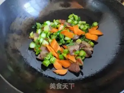 Make Sausage heart is fried step 4