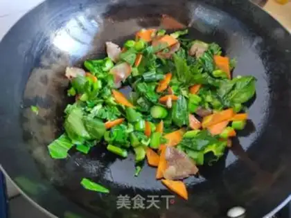 Make Sausage heart is fried step 5