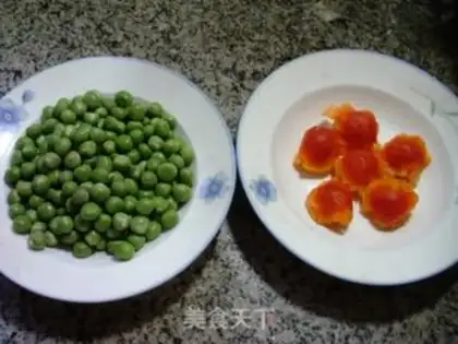 Make Salted egg green beans step 0