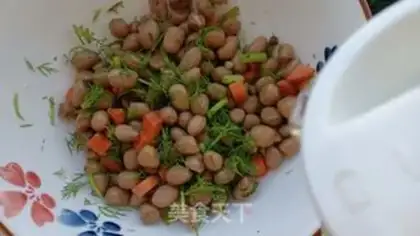 Make The fragrance of peanut rice step 9