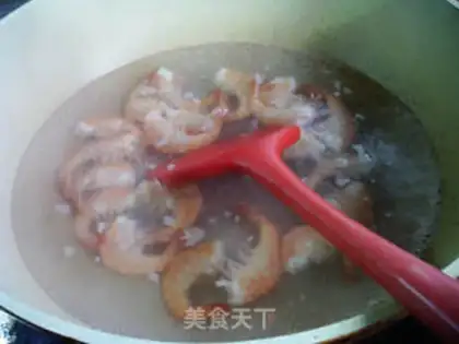 Make Shrimp inches of rice step 6