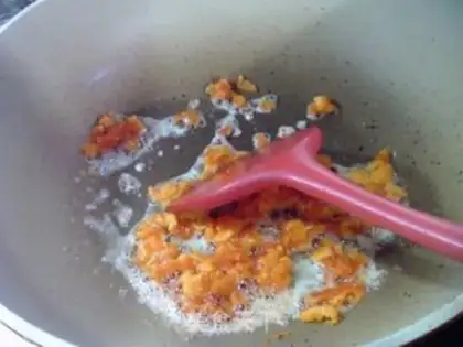 Make Salted egg green beans step 6
