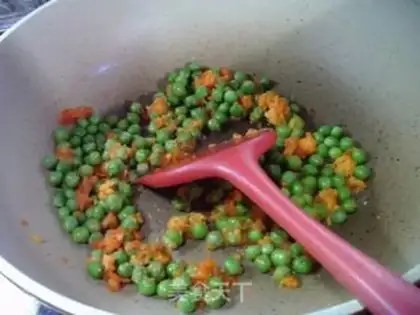 Make Salted egg green beans step 7