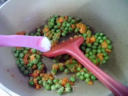 Make Salted egg green beans step 8