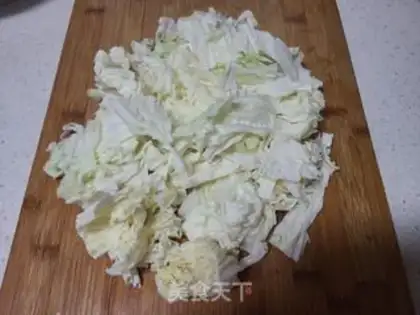 Make Sesame sauce cabbage step 1