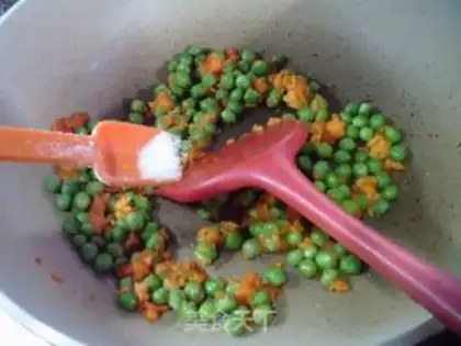 Make Salted egg green beans step 9