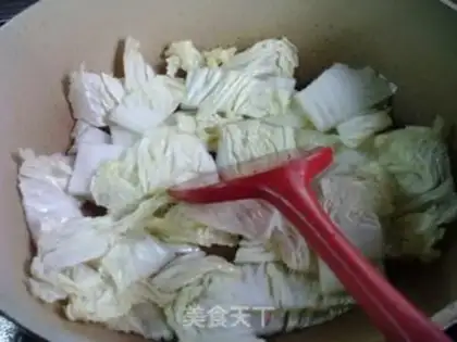 Make Big cabbage shrimp tofu step 9