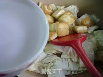 Make Big cabbage shrimp tofu step 10