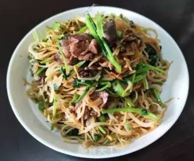 Make Chicken soybean sprouts and tweezers step 8