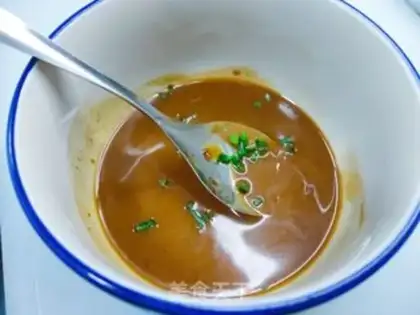 Make Sesame sauce spinach step 4