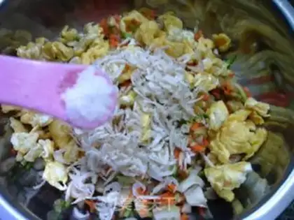 Make The egg rolls step 8