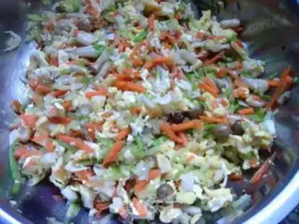 Make The egg rolls step 9