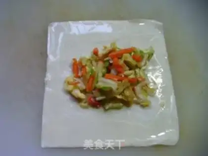 Make The egg rolls step 10