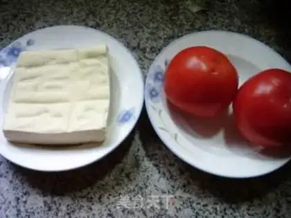 Make Tomato fried tofu step 0