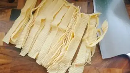 Make Red oil dry tofu step 1