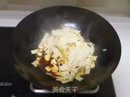 Make Spicy sauce, tofu skin step 7