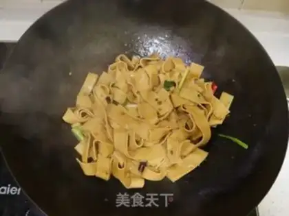 Make Spicy sauce, tofu skin step 9