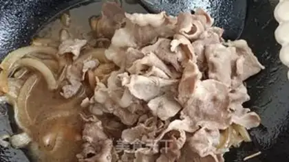 Make Japanese fat cow rice step 10