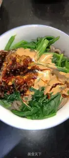 Make Sesame sauce and barley noodles step 3