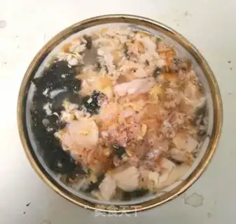 Make Shrimp eggs, purple soup step 3