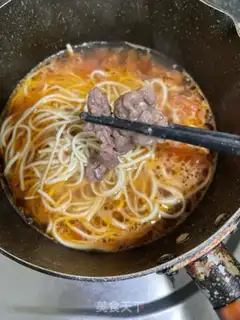 Make Tomato beef noodles step 14