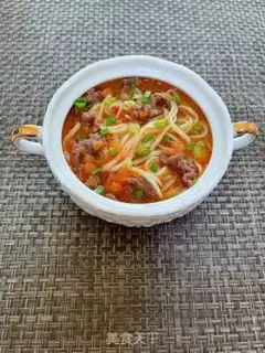 Make Tomato beef noodles step 17