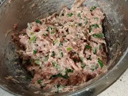 Make Fresh meat buns step 2
