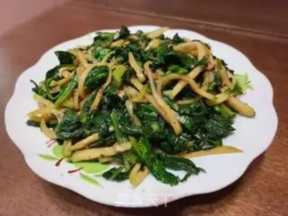 Make Spinach and radish step 4