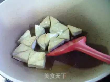 Make Skinny peppers fried tofu step 3