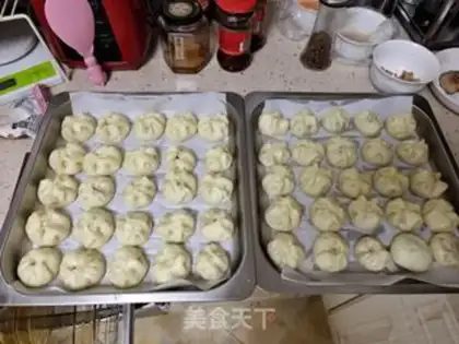 Make Fresh meat buns step 9