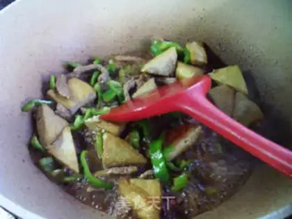 Make Skinny peppers fried tofu step 8