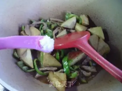 Make Skinny peppers fried tofu step 9