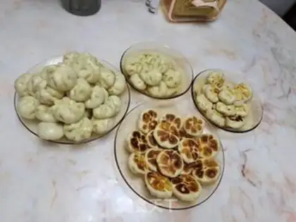 Make Fresh meat buns step 11