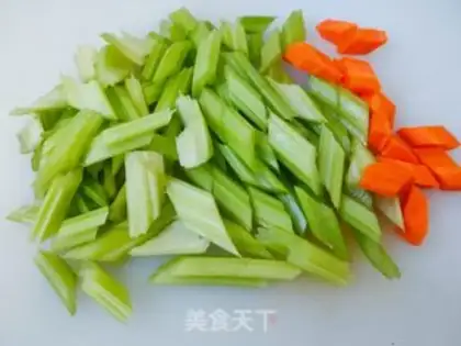 Make Celery cashew step 1