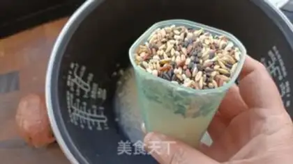 Make Red potato rice step 1