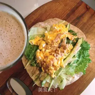 Make All-eat egg burrito step 6