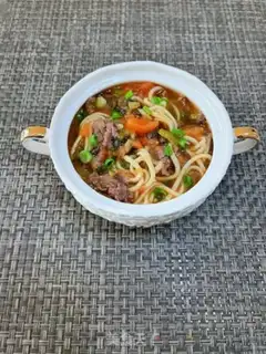 Make Ketchup beef noodles step 21