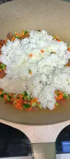 Make Weenie fried rice step 3