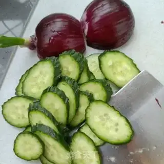 Make Cucumber onion abalone step 0
