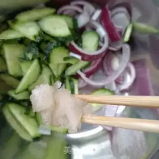 Make Cucumber onion abalone step 4
